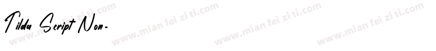 Tilda Script Non字体转换
